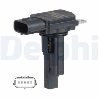Débitmètre de masse d'air DELPHI AF10671-12B1 pour VOLVO S60 2.0 D4 - 190cv