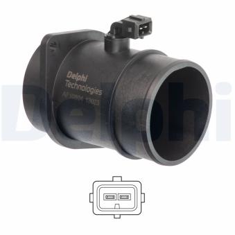 Débitmètre de masse d'air DELPHI AF10804-12B1 pour RENAULT KANGOO 1.5 dCi 115 - 116cv