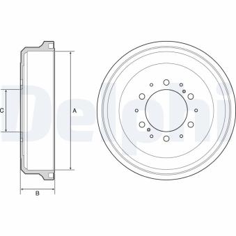 Tambour de frein DELPHI OEM 4243135200