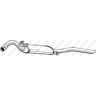 Silencieux arrière BOSAL 279-419