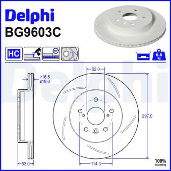 Disque de frein arrière droit DELPHI OEM 4243152190