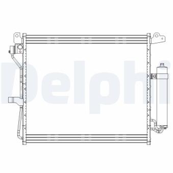 Condenseur, climatisation DELPHI CF20228 pour FORD FOCUS 1.5 DCI - 110cv