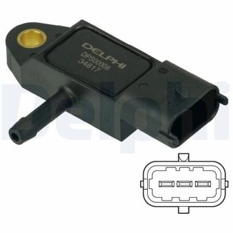 Capteur, pression du tuyau d'admission DELPHI DPS00008