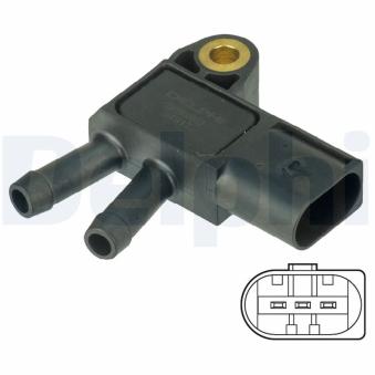 Capteur, pression des gaz échappement DELPHI OEM 0071536028