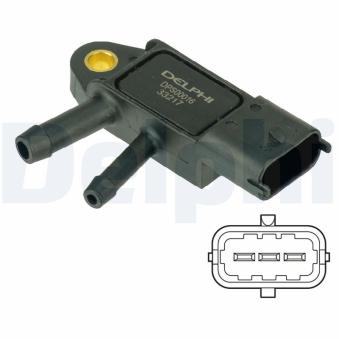 Capteur, pression des gaz échappement DELPHI DPS00016 pour AUDI A5 1.5 DCI - 110cv