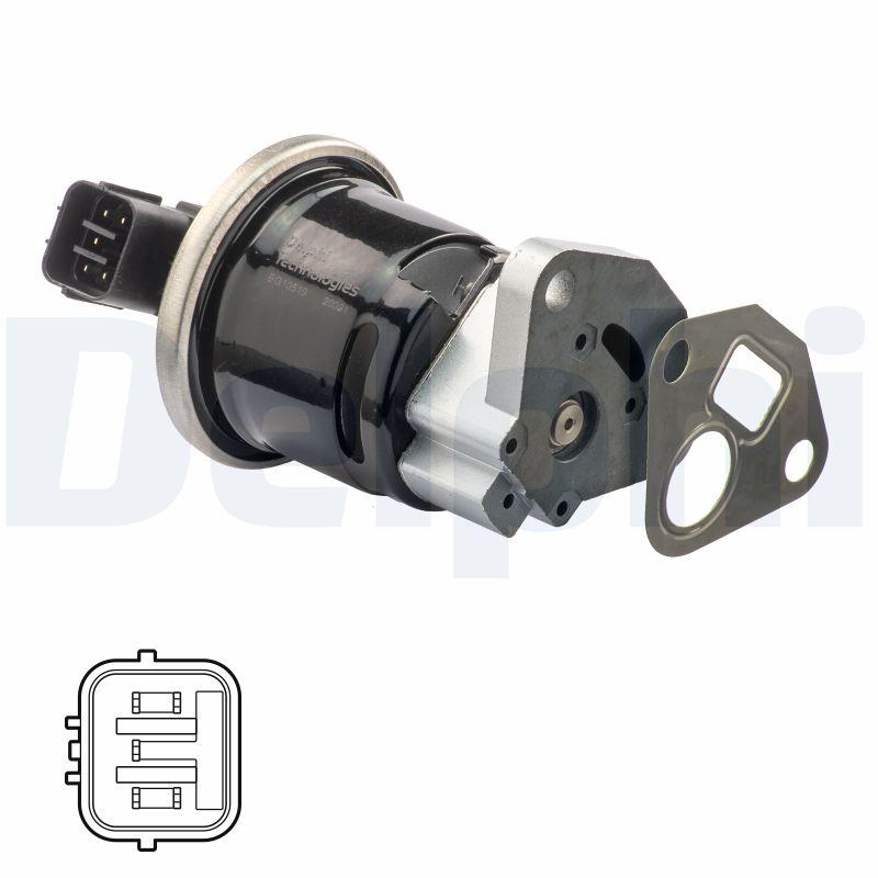 Vanne EGR DELPHI EG10519-12B1 - Visuel 1