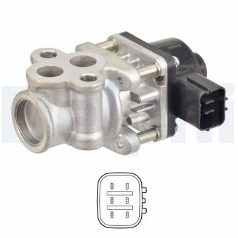 Vanne EGR DELPHI EG10611-12B1 pour OPEL AGILA 1.2 GPL - 86cv