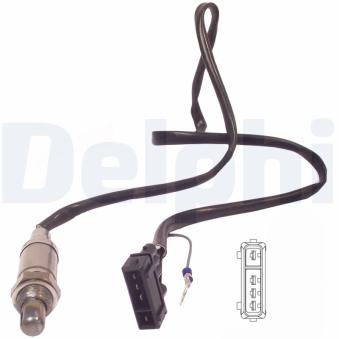 Sonde lambda DELPHI ES11010-12B1 pour VOLKSWAGEN POLO 1.3 CAT - 75cv