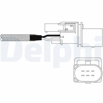 Sonde lambda DELPHI ES11015-12B1 pour VOLKSWAGEN GOLF 1.6 FSI - 110cv