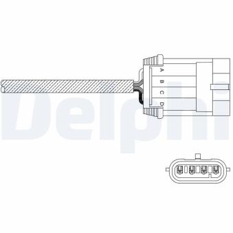 Sonde lambda DELPHI OEM 96184229