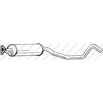 Silencieux central BOSAL OEM 854523