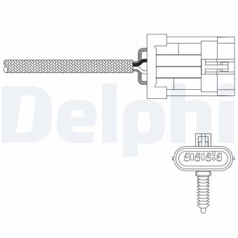 Sonde lambda DELPHI ES20335-12B1 pour FIAT TEMPRA 0.8 - 52cv