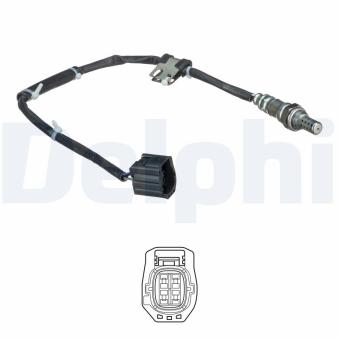 Sonde lambda DELPHI ES20520-12B1 pour PORSCHE BOXSTER 2.3 - 260cv