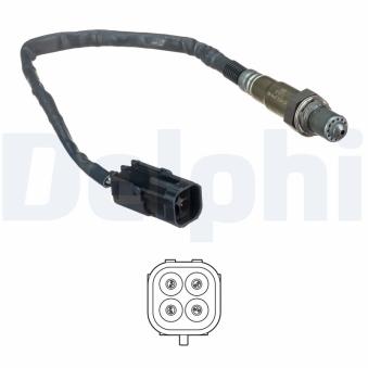 Sonde lambda DELPHI ES20638-12B1 pour FORD FOCUS 1.6 - 82cv