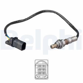 Sonde lambda DELPHI ES21149-12B1 pour TOYOTA COROLLA 1.6 TDI - 105ch