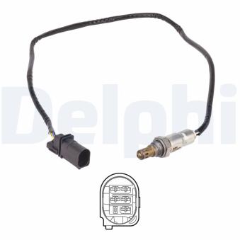 Sonde lambda DELPHI ES21182-12B1 pour AUDI A4 2.0 TDI quattro - 163cv