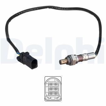 Sonde lambda DELPHI ES21291-12B1 pour SUBARU VANILLE 2.0 TDI - 163cv
