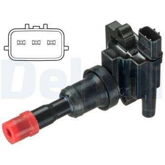 Bobine d'allumage DELPHI GN10792-12B1 pour MITSUBISHI LANCER 2.0 16V EVO IX - 280cv