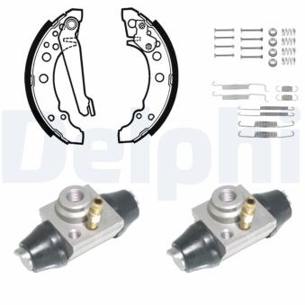 Kit de freins arrière (prémontés) DELPHI KP1054 pour VOLKSWAGEN POLO 75 1.6 - 75cv