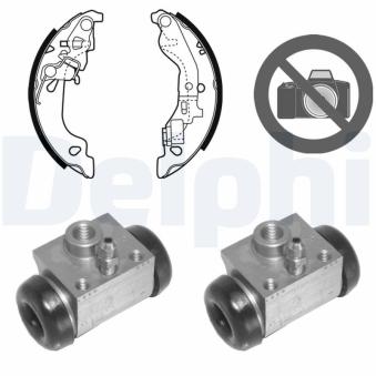 Kit de freins arrière (prémontés) DELPHI OEM 71740710