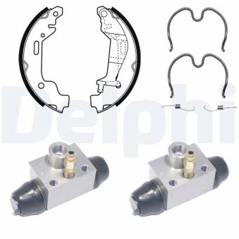 Kit de freins arrière (prémontés) DELPHI KP1075 pour OPEL AGILA 1.2 16V - 75cv