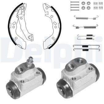 Kit de freins arrière (prémontés) DELPHI KP1105 pour HYUNDAI ATOS 1.1 - 58cv