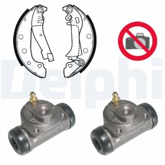 Kit de freins arrière (prémontés) DELPHI [KP671]