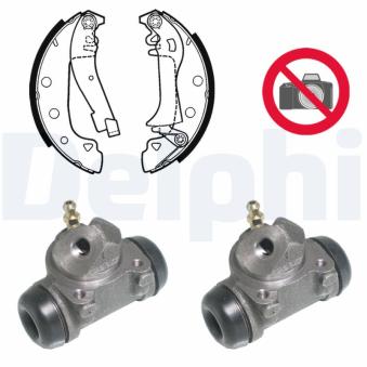 Kit de freins arrière (prémontés) DELPHI [KP676]
