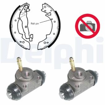 Kit de freins arrière (prémontés) DELPHI KP873 pour RENAULT EXPRESS 1.9 D - 64cv