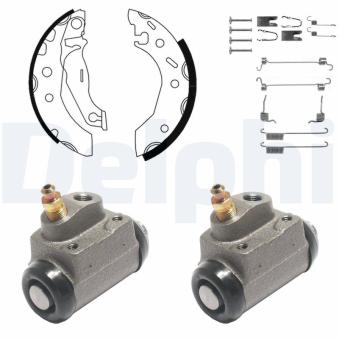 Kit de freins arrière (prémontés) DELPHI [KP952]