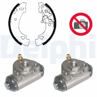Kit de freins arrière (prémontés) DELPHI KP956 pour FIAT UNO 1.6 R - 90cv