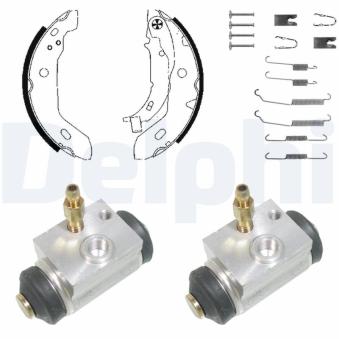Kit de freins arrière (prémontés) DELPHI [KP983]