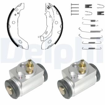 Kit de freins arrière (prémontés) DELPHI [KP984]
