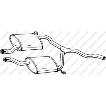 Silencieux central BOSAL 279-913