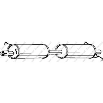 BOSAL 280-057 - Silencieux central