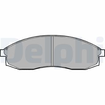 Jeu de 4 plaquettes de frein avant DELPHI OEM MR527550