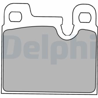 Jeu de 4 plaquettes de frein arrière DELPHI OEM 91135193800