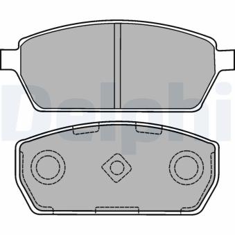 Jeu de 4 plaquettes de frein avant DELPHI OEM 5520050fa0