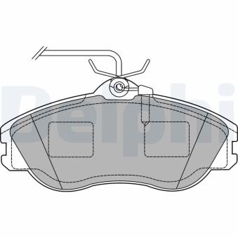 Jeu de 4 plaquettes de frein avant DELPHI OEM 447698151F