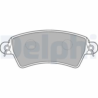 Jeu de 4 plaquettes de frein avant DELPHI OEM 425229