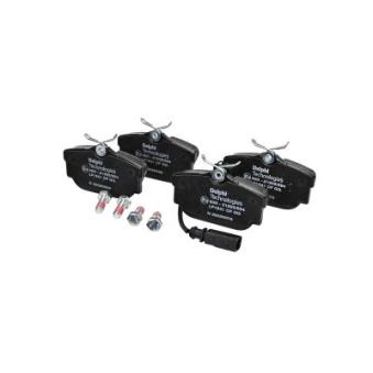 Jeu de 4 plaquettes de frein arrière DELPHI LP1541 pour VOLKSWAGEN SHARAN 2.8 V6 24V - 204cv