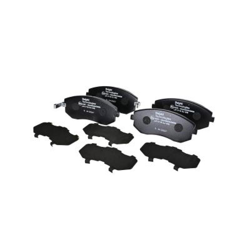 Jeu de 4 plaquettes de frein avant DELPHI LP1718 - Visuel 1