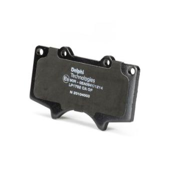 Jeu de 4 plaquettes de frein avant DELPHI [LP1782]