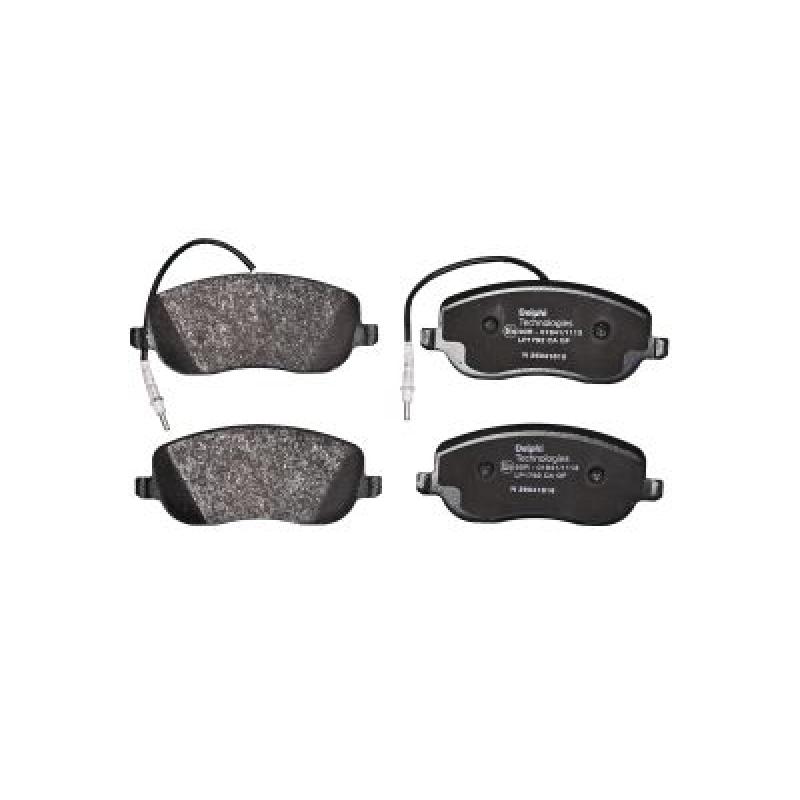 Jeu de 4 plaquettes de frein avant DELPHI LP1792 - Visuel 1