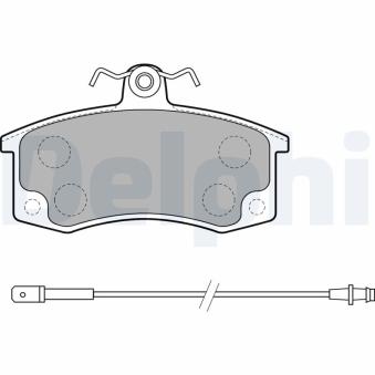 Jeu de 4 plaquettes de frein avant DELPHI LP1800