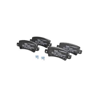 Jeu de 4 plaquettes de frein arrière DELPHI LP1864 pour TOYOTA COROLLA 2.0 D-4D - 110cv