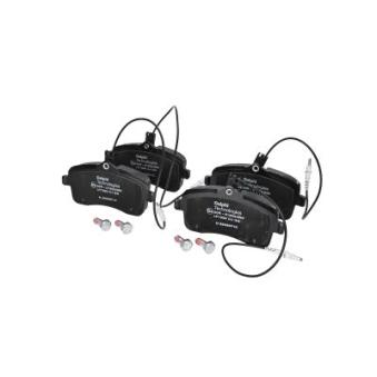 Jeu de 4 plaquettes de frein avant DELPHI [LP1890]