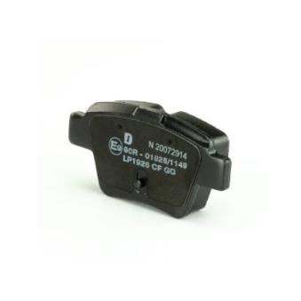 Jeu de 4 plaquettes de frein arrière DELPHI LP1926 pour FORD TRANSIT 2.0 HDi - 110cv