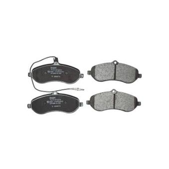 Jeu de 4 plaquettes de frein avant DELPHI LP1995 pour FIAT SCUDO 2.0 D Multijet - 136cv