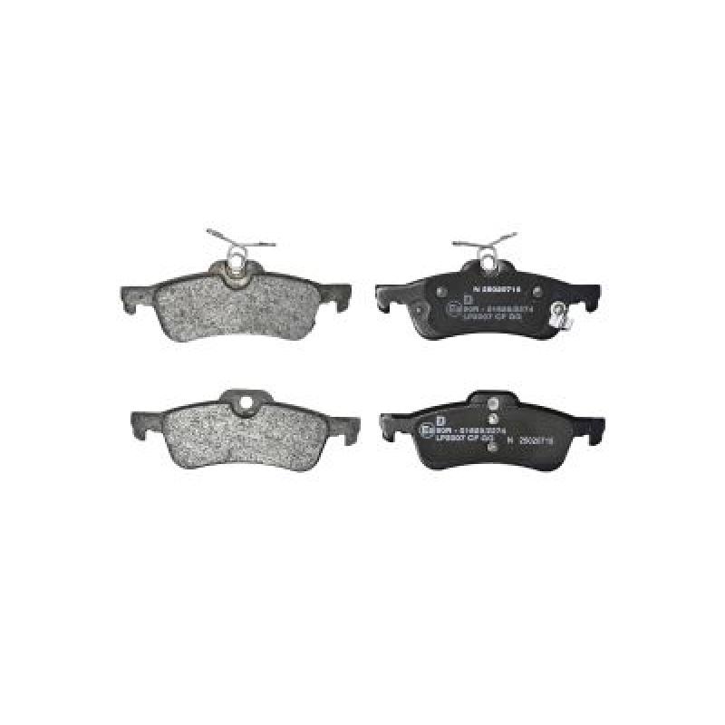 Jeu de 4 plaquettes de frein arrière DELPHI LP2007 - Visuel 1